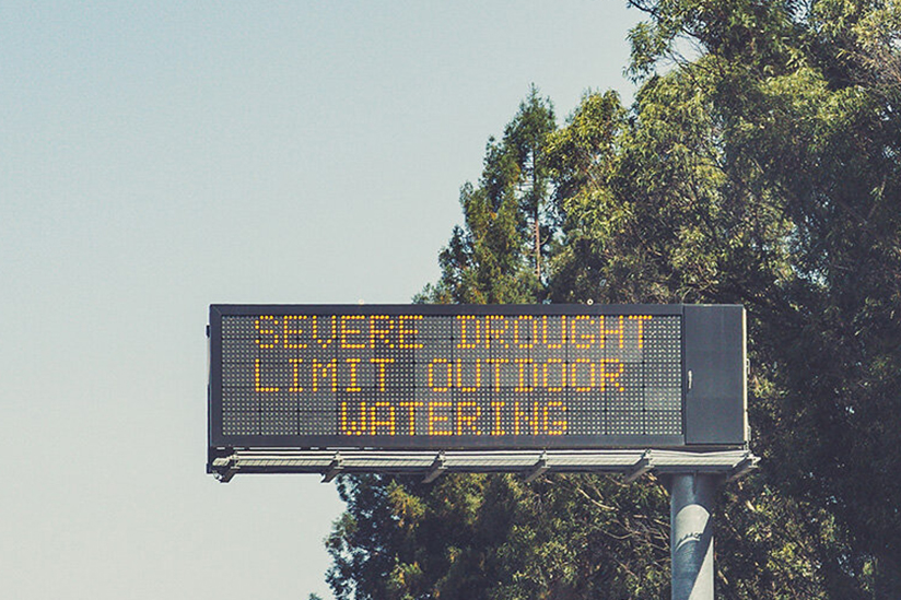Drought Freeway Sign