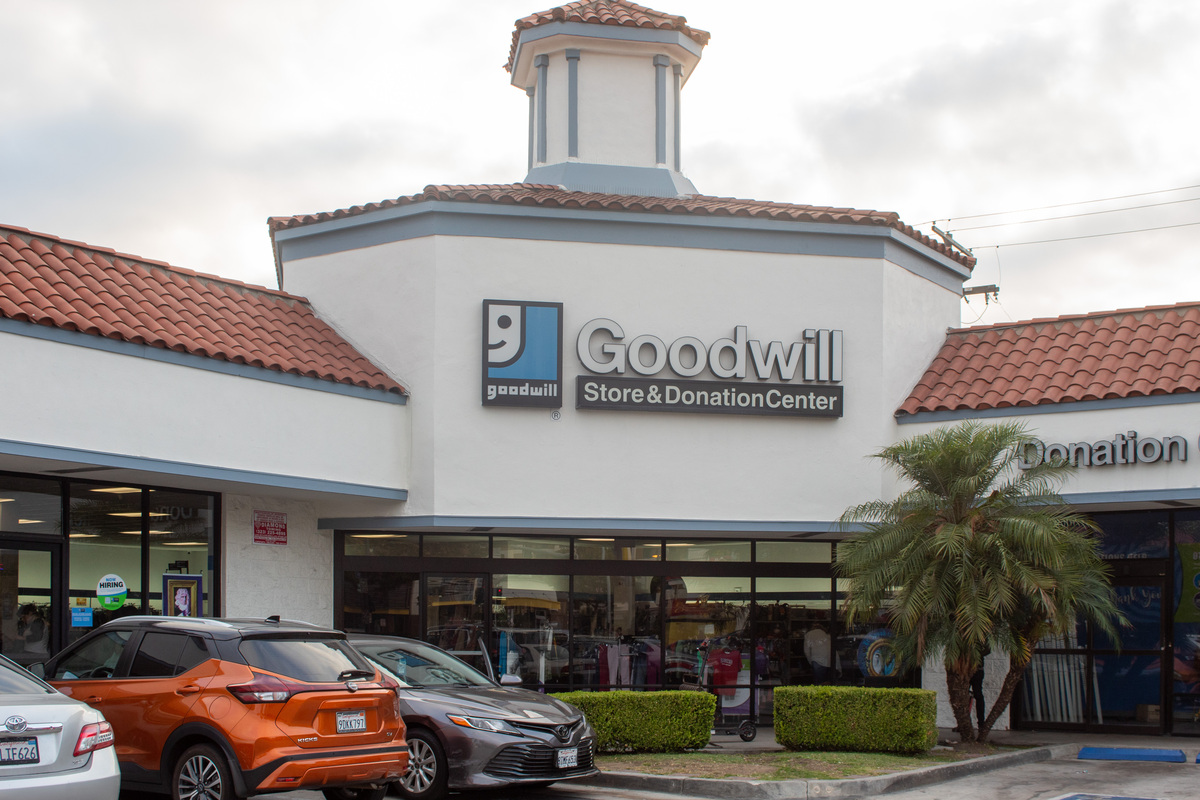 A Goodwill store entrance in Los Angeles.