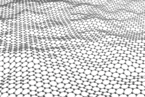 LUIS FRANCISCO VILLALOBOS IS CREATING ATOM-THICK NANOPOROUS MOLECULAR FILTERS BY ETCHING PORES INTO A LAYER OF GRAPHENE LATTICE – A SUPER-THIN LAYER OF CARBON WITH A PRECISE HEXAGONAL STRUCTURE. IMAGE/JOSEPH G. MANION AND LUIS FRANCISCO VILLALOBOS.