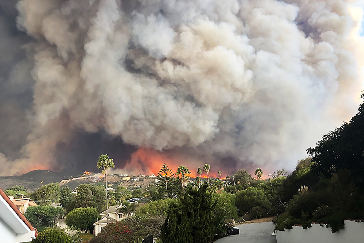 A 2018 wildfire in Los Angeles. (Photo: iStock)