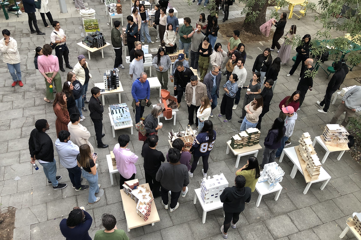 Gathering of USC community members at an event